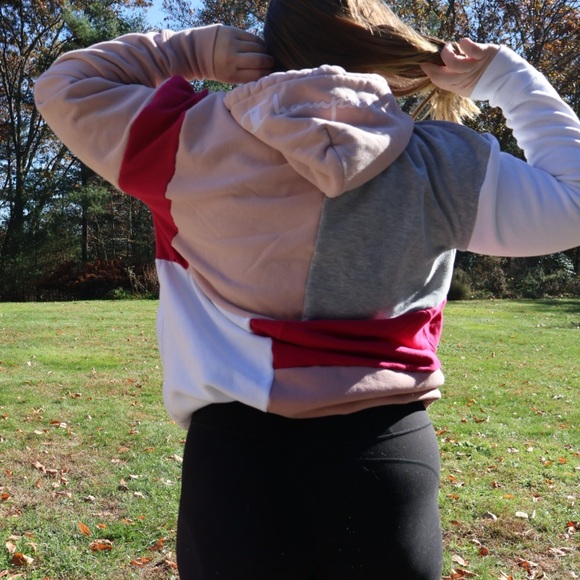 Pink champion upcycled hoodie - Picture 6 of 6